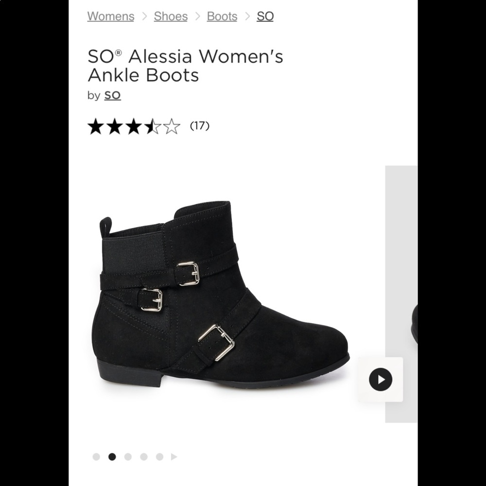 New. Alexia black ankle boots. Sz 7.5